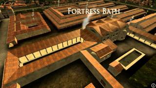 Animation of ancient Roman Fort in Caerleon Wales [upl. by Luht]