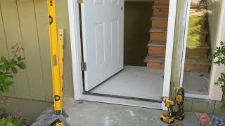 Jeld Wen Front Door Installation  Really crappy products and craftsmanship PART 1 [upl. by Rasec452]