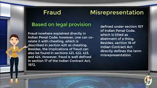 What is Difference Between Fraud amp Misrepresentation [upl. by Johnston]