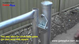 Gate Latch 2 way for round pipe and square [upl. by Kailey63]