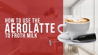 How To Use the AeroLatte To Froth Milk [upl. by Okuy727]