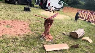 A fabulous range of wooden sculpture at Caerleon festival 2024 [upl. by Berrie]