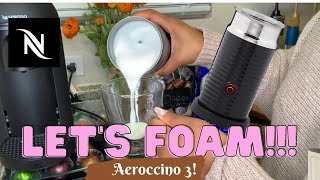 How To Foam Milk With Aeroccino 3 Make Coffee With Foam Tips amp Tricks  Easy Foamed Latte Recipe [upl. by Bishop]