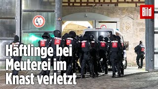 Gefängnismeuterei Polizei stürmt Knast in Thüringen  JVA Untermaßfeld [upl. by Rettuc]